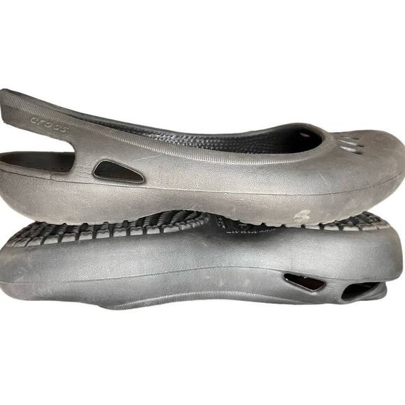 Crocs Sandals Sling Backs, Women's Size 8, Black - Picture 3 of 6